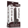 Gode avec Bourses Sliding Skin 15 x 4.5cm Noir