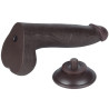 Gode avec Bourses Sliding Skin 17 x 4cm Noir
