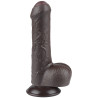 Gode Sliding Skin 12 x 3.7 cm Noir
