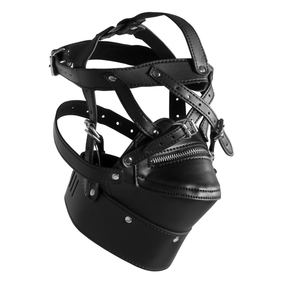 Bâillon SM Zip-Up Noir