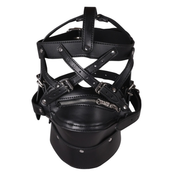 Bâillon SM Zip-Up Noir