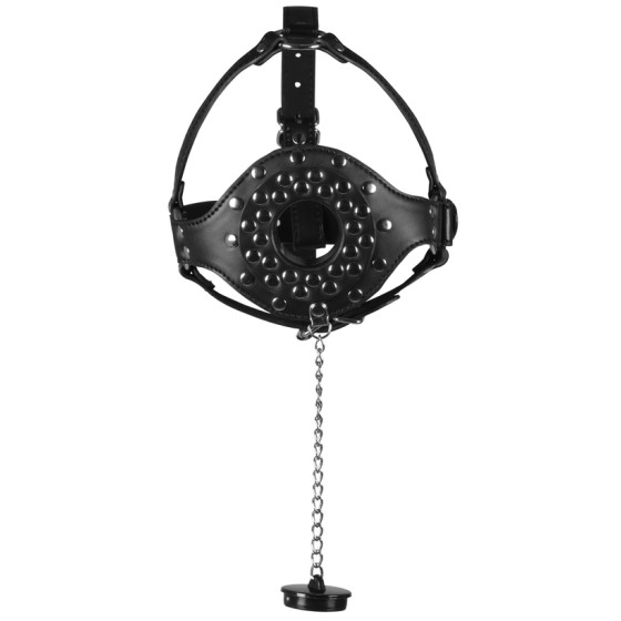 Bâillon Muselière Open Stopper Noir