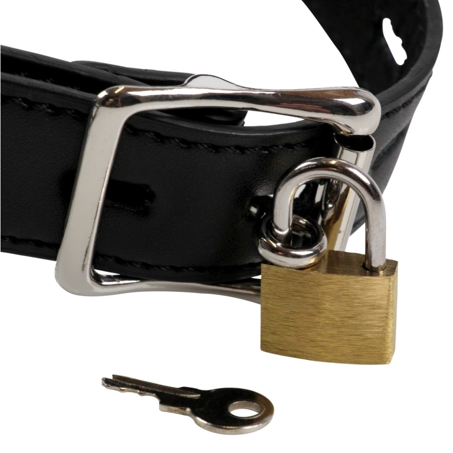Bâillon Muselière Open Stopper Noir
