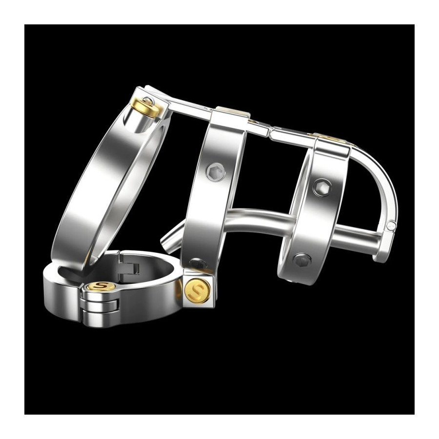 Cage de chasteté avec Tige Full Mechanic 6.5 x 3.5cm