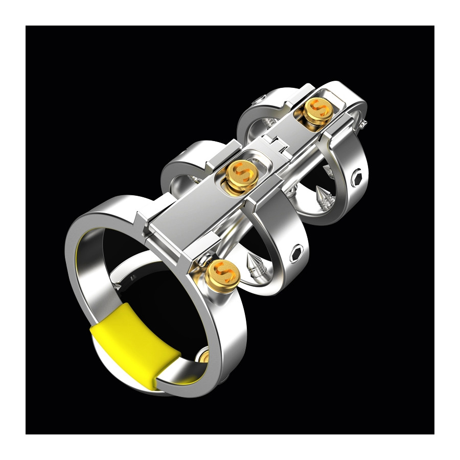 Cage de chasteté avec Tige Full Mechanic 6.5 x 3.5cm