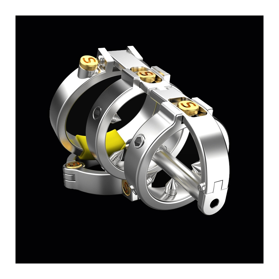 Cage de chasteté avec Tige Full Mechanic 6.5 x 3.5cm