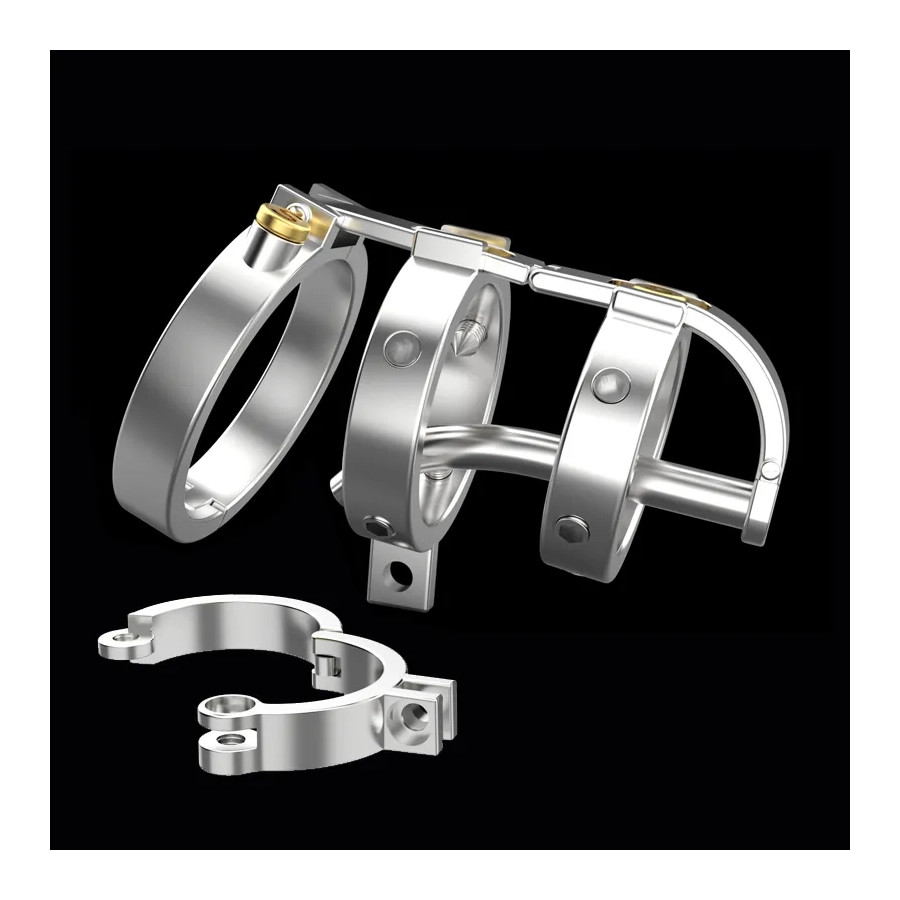 Cage de chasteté avec Tige Full Mechanic 6.5 x 3.5cm