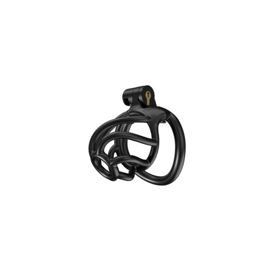 Cage de chasteté Tortille 6 x 3.4 cm S Noire