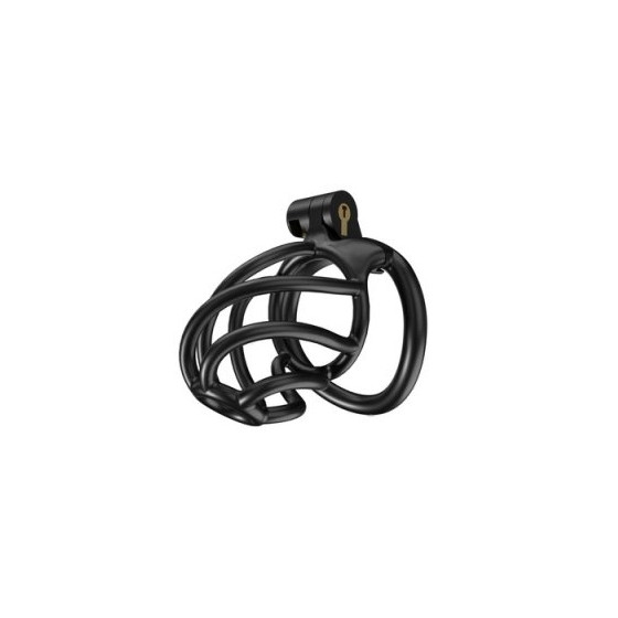 Cage de chasteté Tortille M 7 x 3.4 cm Noire