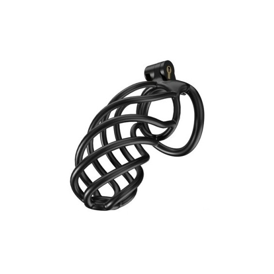 Chastity cage Tortille XXL 12.5 x 3.4 cm Black