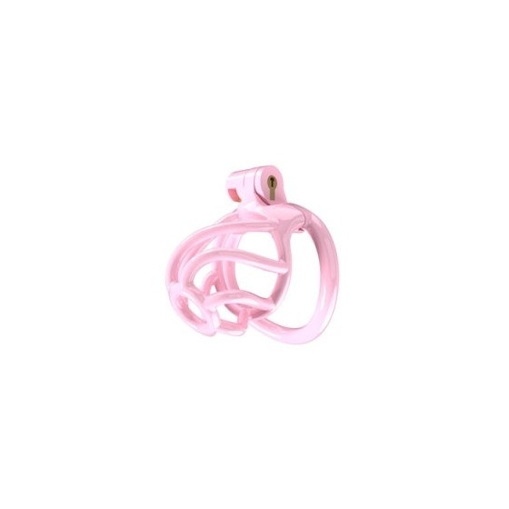 Cage de chasteté Tortille S 6 x 3.4 cm Rose