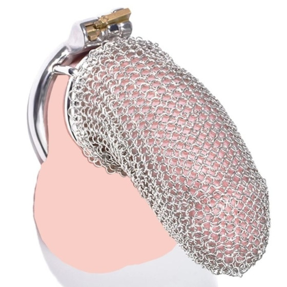 Cage de Chasteté en Métal Chainmail 9 x 3.7cm