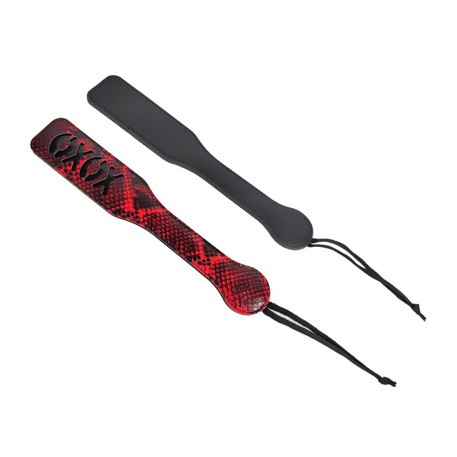 Crocodile Leather BDSM Kit - 5 pcs RED