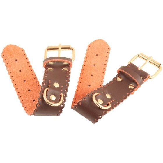 Brown Real Leather Bondage Kit