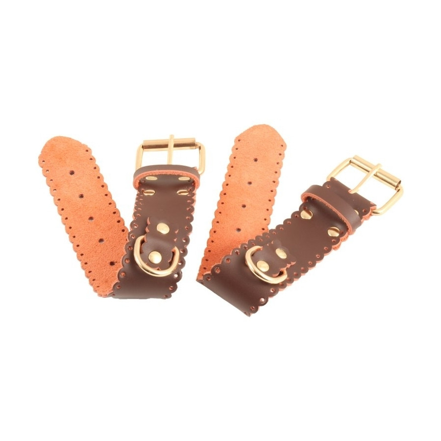 Brown Real Leather Bondage Kit