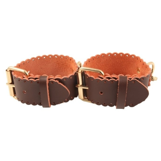 Brown Real Leather Bondage Kit
