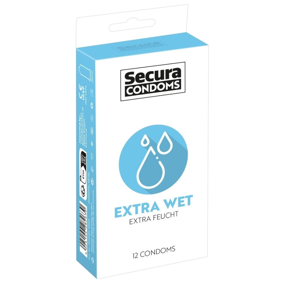 Préservatifs lubrifiés Extra Wet x12 Préservatifs lubrifiés Extra Wet x12