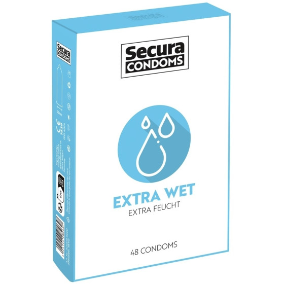 Préservatifs lubrifiés Extra Wet x48