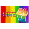 Drapeau Rainbow Love 90 x 150cm