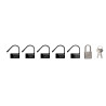 Lot de 5 Locks numérotés noirs