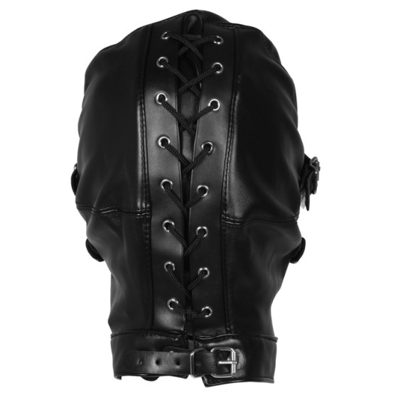 Cagoule avec Masque et Bâillon Blind Mask Gag Noire