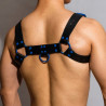 Oros Fetish Harness Black-Blue