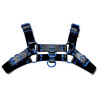 Oros Fetish Harness Black-Blue