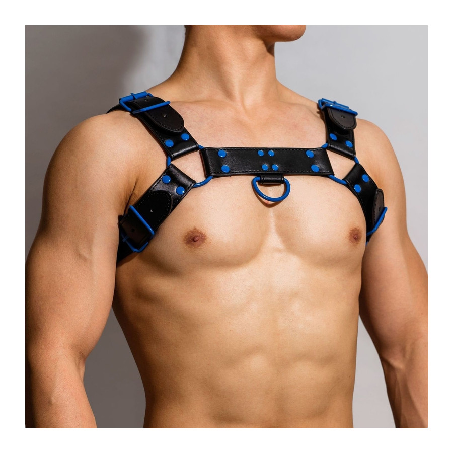 Harnais Fetish Oros Noir-Bleu
