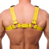 Harnais en cuir Bulldog Jaune