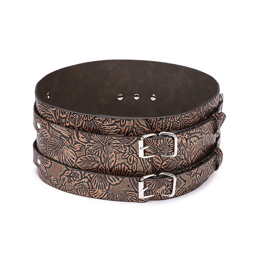 8-Piece Waistband Restraint Set BROWN