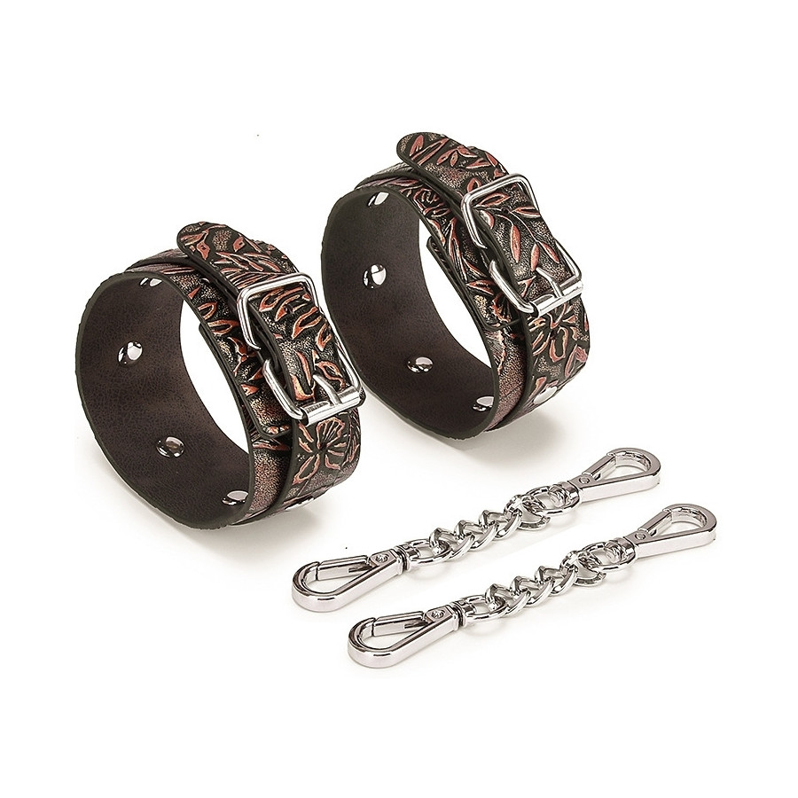 8-Piece Waistband Restraint Set BROWN