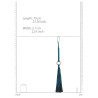 Martinet Halo 53cm Bleu