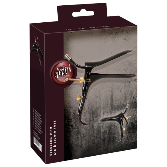 Spéculum en métal Anal Bec 10 cm - Hauteur 6.5 - 8 cm Noir