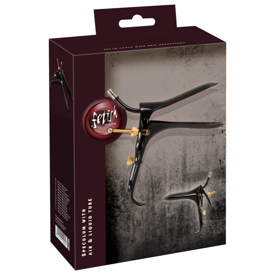 Spéculum en métal Anal Bec 10 cm - Hauteur 6.5 - 8 cm Noir