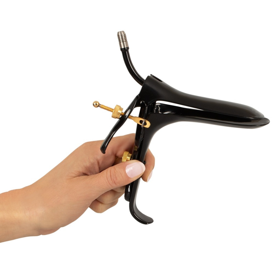 Spéculum en métal Anal Bec 10 cm - Hauteur 6.5 - 8 cm Noir