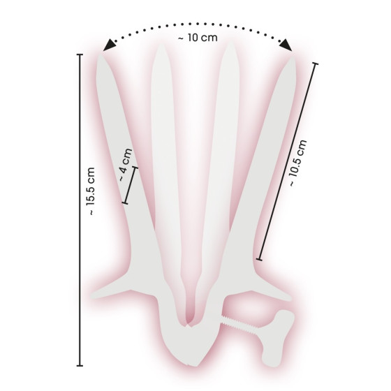 Spéculum Ass View 10.5 cm - Ouverture maximale 10cm