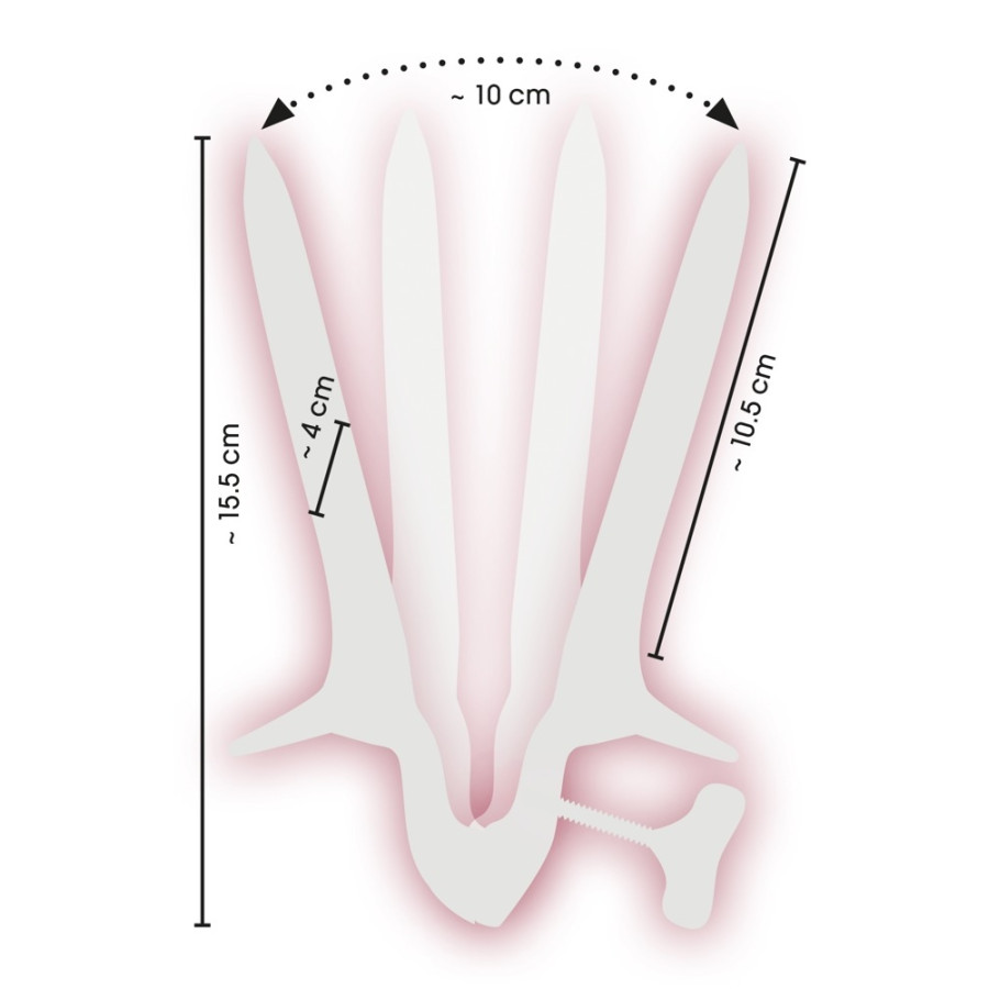 Spéculum Ass View 10.5 cm - Ouverture maximale 10cm