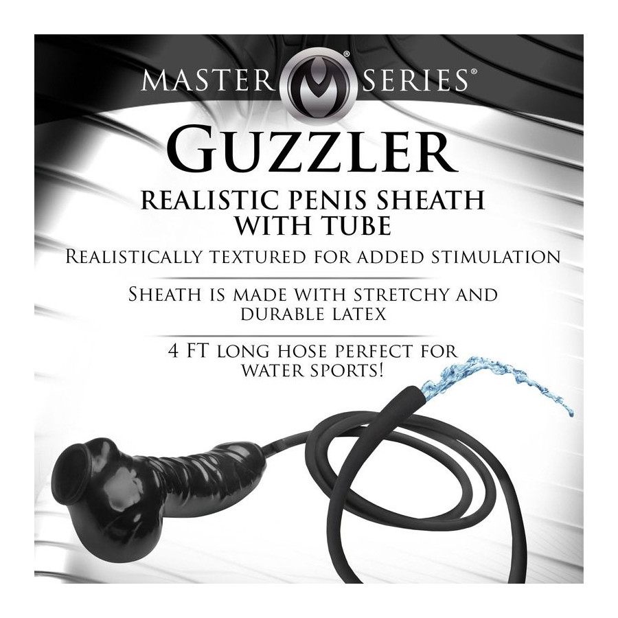Penis Sleeve with Guzzler Tubing 18 x 3.8cm