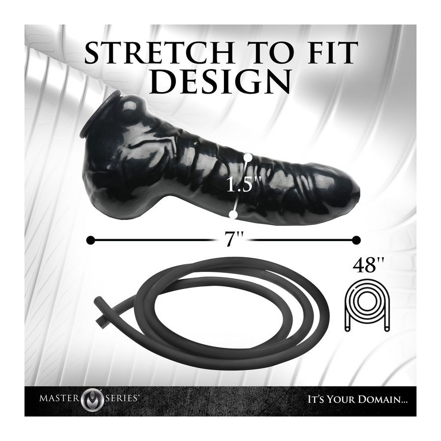 Penis Sleeve with Guzzler Tubing 18 x 3.8cm