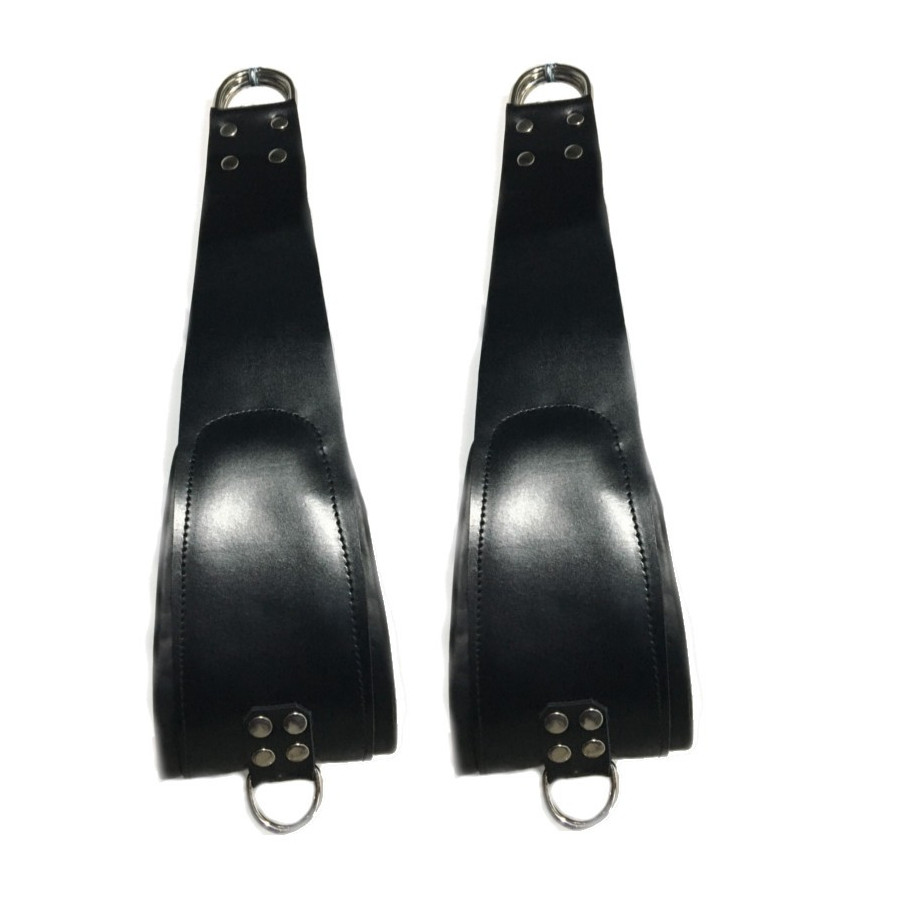 set de 2 Supports pieds en cuir pour sling + 2 mousquetons - 60cm -  The Red