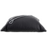 Coussin en cuir 23 x 32cm + Chaînes Noir