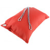 Coussin en cuir 23 x 32cm + Chaînes Rouge