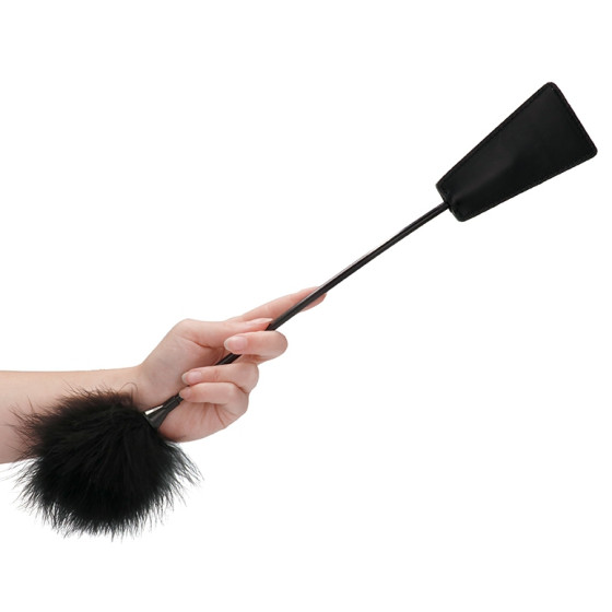 Cravache et Plumeau Ouch 43cm Noir