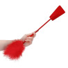 Cravache et Plumeau Ouch 43cm Rouge