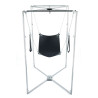 Kit Sling Cuir Carré Noir Armature Grise