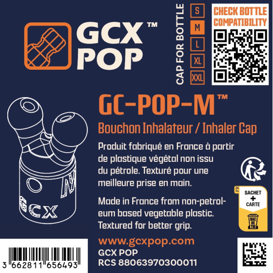 Bouchon Diffuseur précis d'Arôme GC-POP™ Taille M