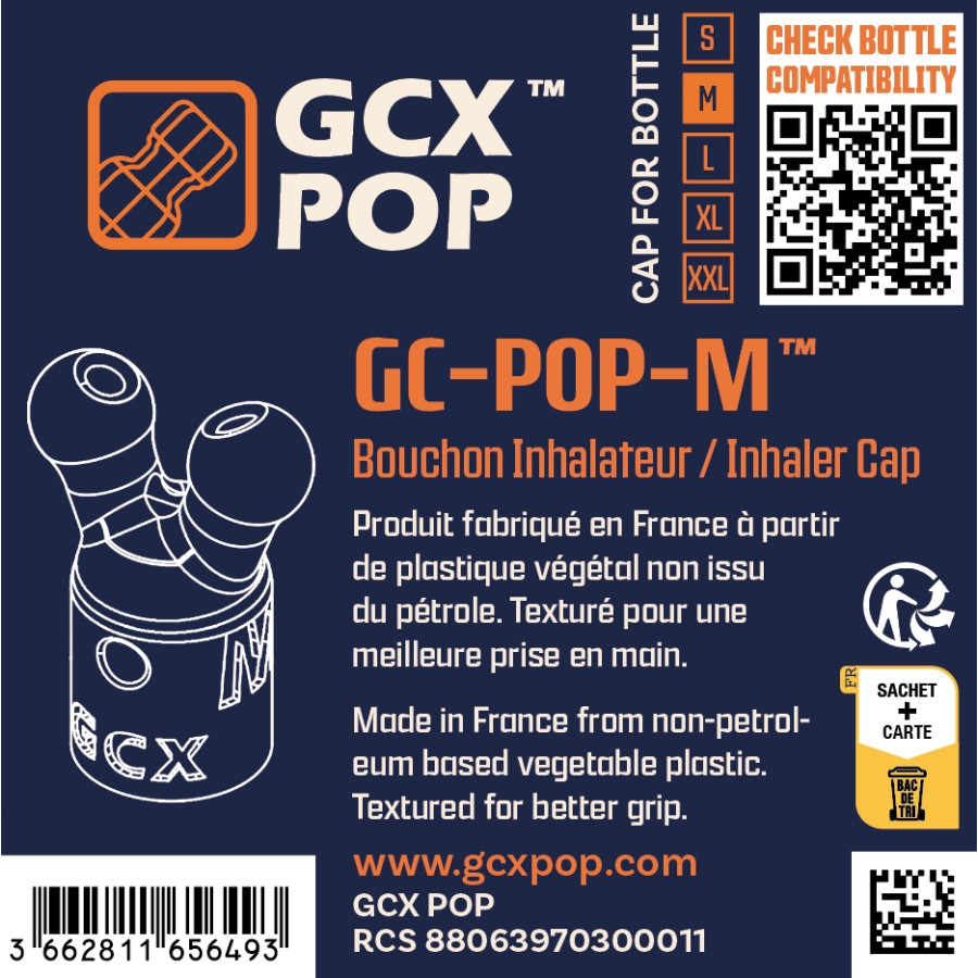 Bouchon Diffuseur précis d'Arôme GC-POP™ Taille M