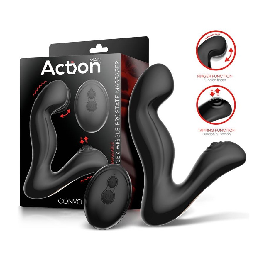 Stimulateur de Prostate Vibrant avec Tapotement Convo 12 x 3.5cm