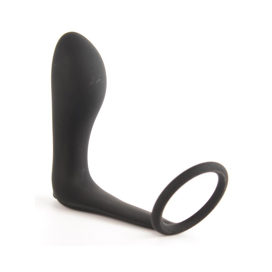 Ansel Vibrating Cockring + Plug 9 x 3 cm - Ring 36mm