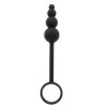 Cockring Plug anal Beads Ring 8.5 x 3.5 cm Noir